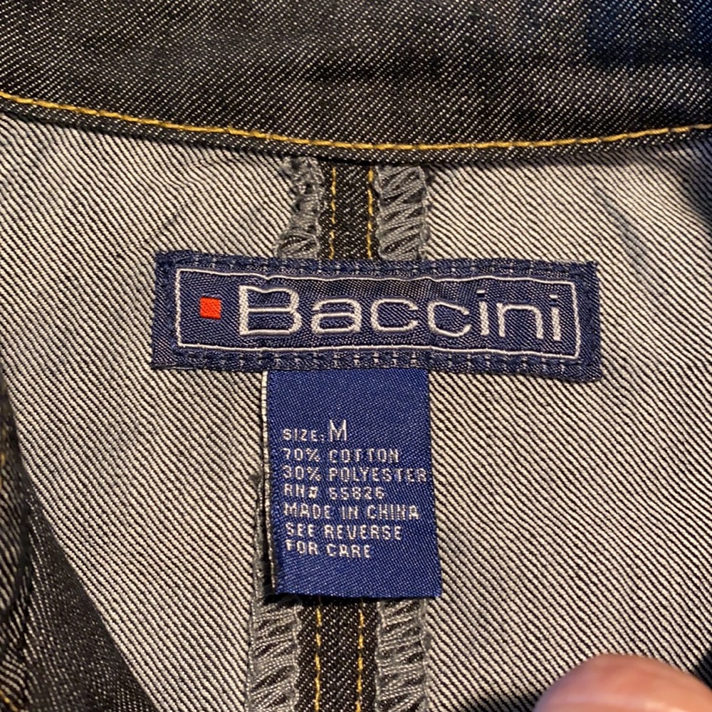 Baccini Denim Jacket. Size Medium. - image 3